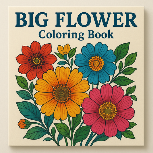 Big Flower Coloring Book